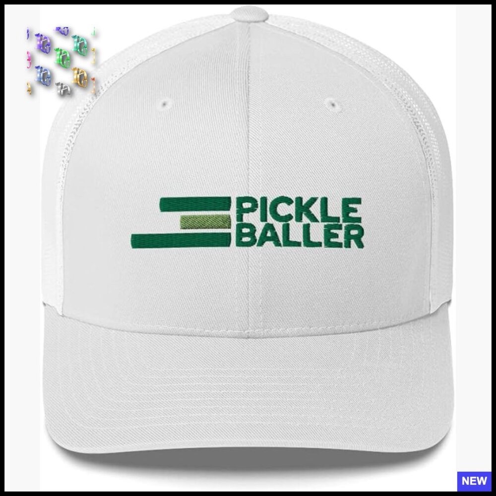 Retro Pickleball Hat Adjustable Snapback Cap Sporty Classic Style Unisex Adult